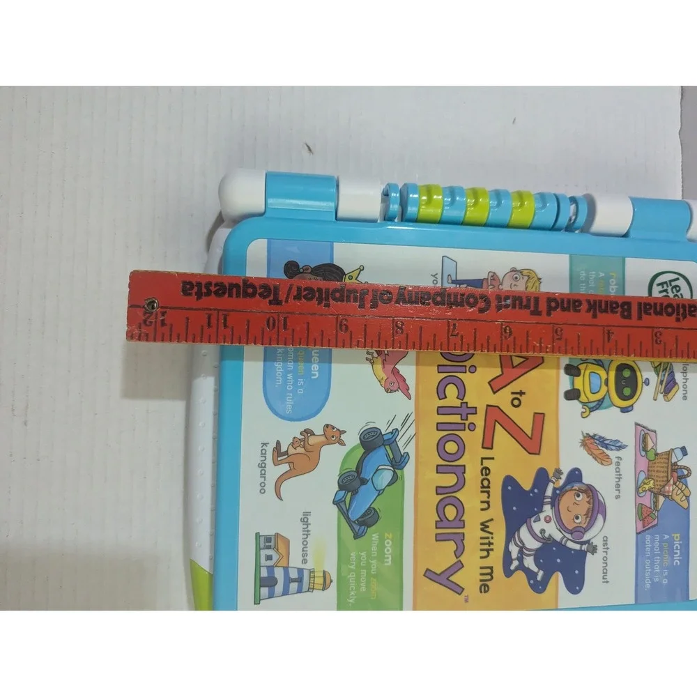 LeapFrog A to Z Learn With Me Dictionary Interactive Educational Toy Green Blue